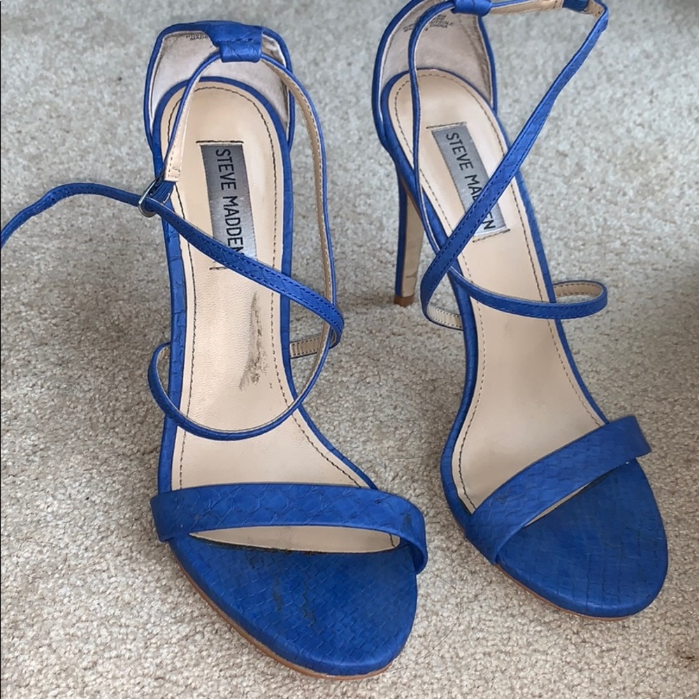 Steve Madden blue sandal heels